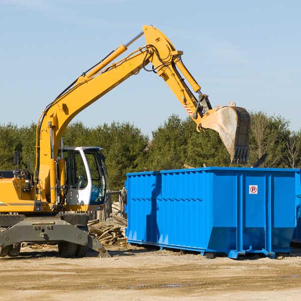 what size residential dumpster rentals are available in Jeannette Pennsylvania